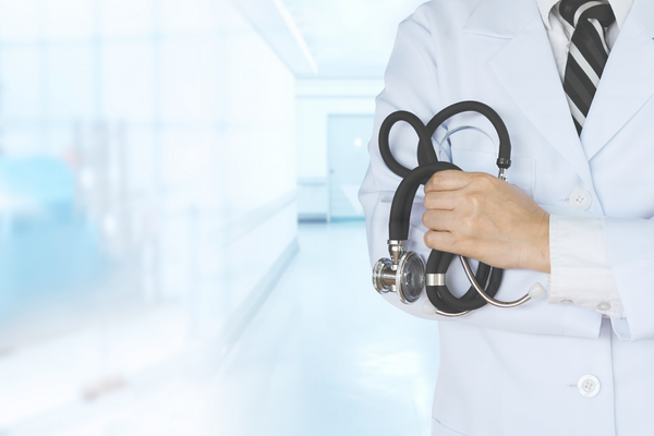 Provider holding stethescope Provider holding stethescope