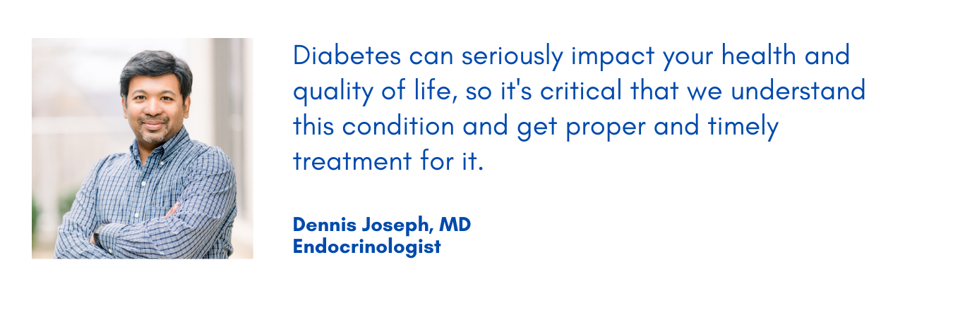 Dr.Joseph discusses the importance of understanding Diabetes