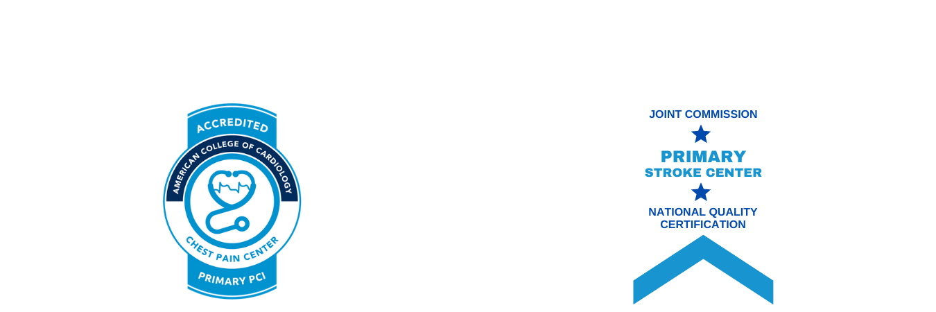 We're prepared and ready to care for you; because every minute counts when you're experiencing a heart attack or stroke.